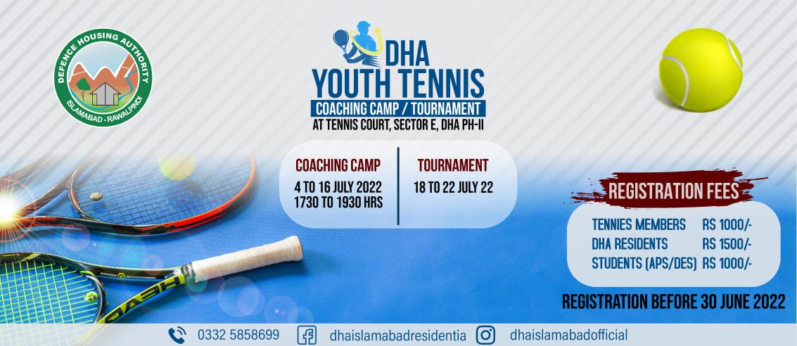 DHA Youth Tennis Banner