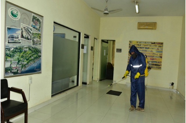Disinfecting offices Phase 2 - Closed Localities / Small Spaces – with Hand Pump Spray